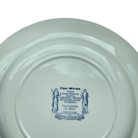 Alfred Meakin 1970’s Friendship of Salem Fair Winds Collectible Plate 10.5” #5 - Picture 12 of 16